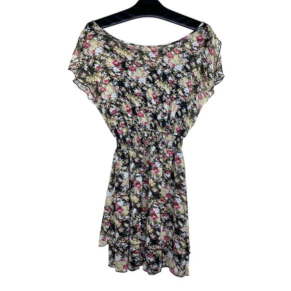 Express Floral Print Off Shoulder Mini Dress XS - Picture 2 of 11